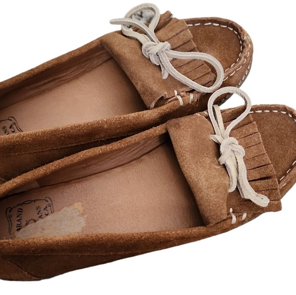 Lucky brand brown suade moccasin loafers - Picture 8 of 8